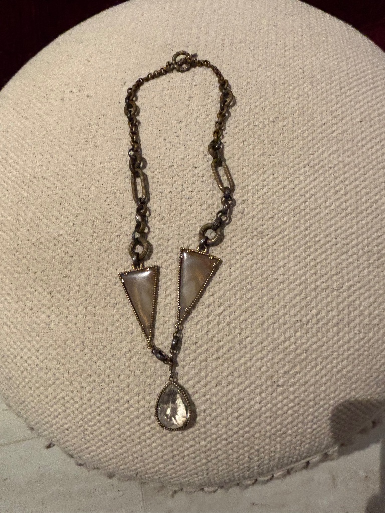 Stephen Dweck Mixed Metals And Crystal Necklace